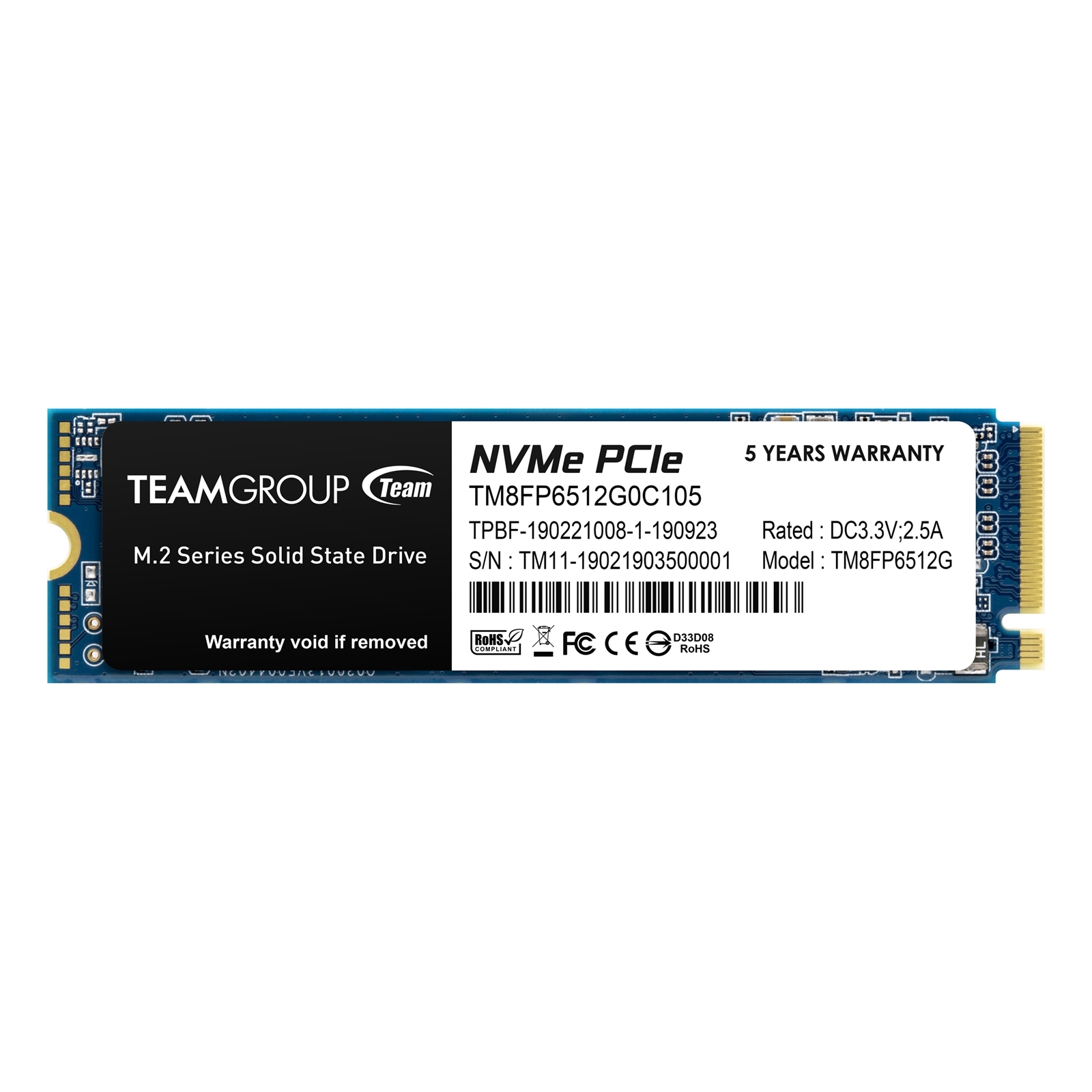 Team Group Team MP33 512GB M.2 PCIE NVMe SSD Falcon Computers