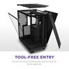 NZXT H6 Flow Black  Mid Tower Tempered Glass Dual Chamber PC Gaming Case - Special Offer Image