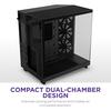 NZXT H6 Flow Black  Mid Tower Tempered Glass Dual Chamber PC Gaming Case - Special Offer Image