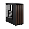 Fractal Designs Fractal Design North Charcoal Black (TG Dark) Case w/ Dark Tint Glass Window, ATX, 2 Fans, USB-C, Walnut Front Image