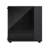 Fractal Designs Fractal Design North Charcoal Black (TG Dark) Case w/ Dark Tint Glass Window, ATX, 2 Fans, USB-C, Walnut Front Image