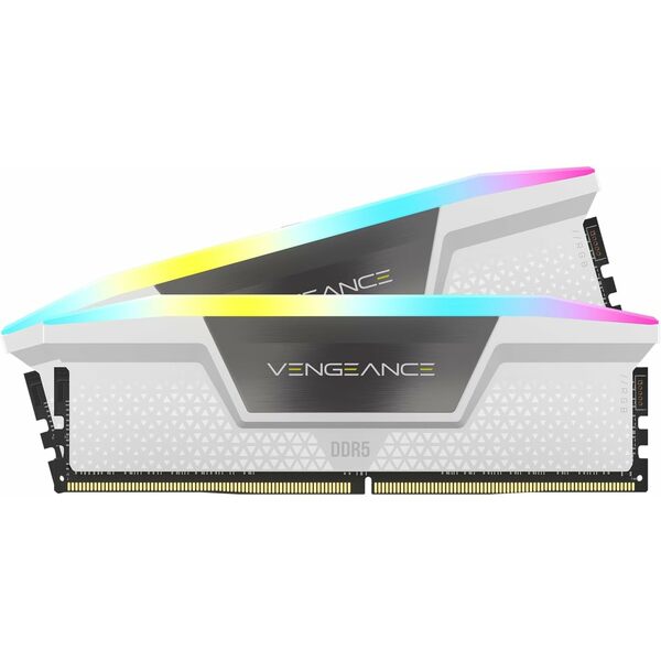 Corsair Vengeance RGB 32GB Kit (2 x 16GB), DDR5, 6000MHz (PC5-48000), CL36  Memory (WHITE)