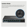 Mercusys (MS110P) 10-Port 10/100Mbps Desktop Switch with 8-Port PoE+, Metal Case Image