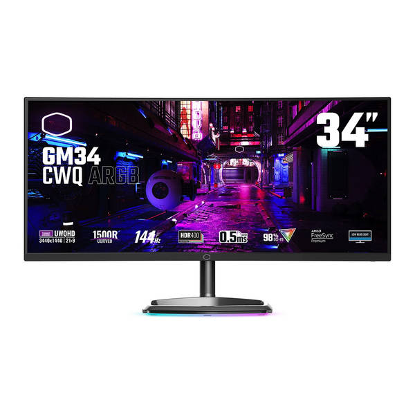 Coolermaster Cooler Master 34`` GM34-CWQ Curved 144Hz 0.5ms FreeSync Premium Gaming Monitor - Special Offer