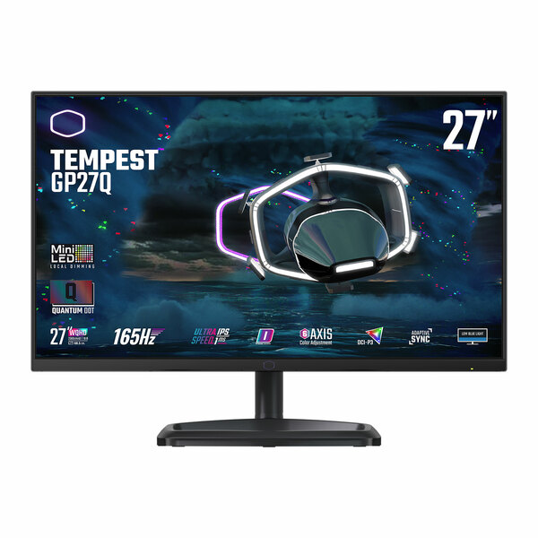 Coolermaster Cooler Master Tempest GP27Q 27`` 2560x1440 QHD IPS 165Hz FreeSync Mini-LED HDR Widescreen Gaming Monitor - Special Offer