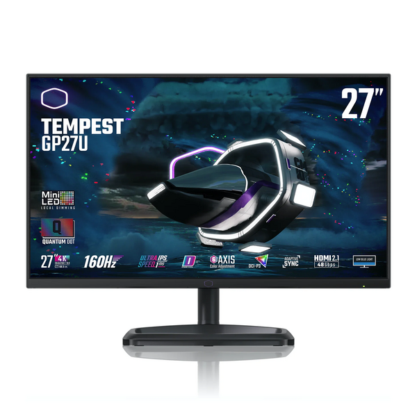 Coolermaster Cooler Master Tempest GP27U 27`` 4k 3840x2160 IPS Quantum Dot 160Hz FreeSync HDR HDMI 2.1 Widescreen Gaming Monitor