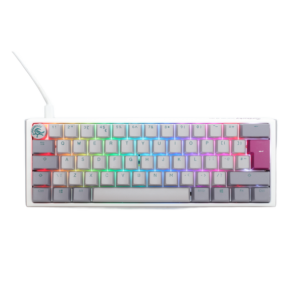 Ducky One 3 Mist Mini 60% USB RGB Mechanical Gaming Keyboard Cherry MX Brown Switch - UK Layout - Special Offer