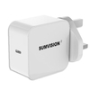 Sumvision 1 Port USB 29W Type C PD Charger with USB C-C Cable Image