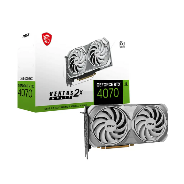 MSI GeForce RTX 4070 Ventus 2X White 12G OC Graphics Card