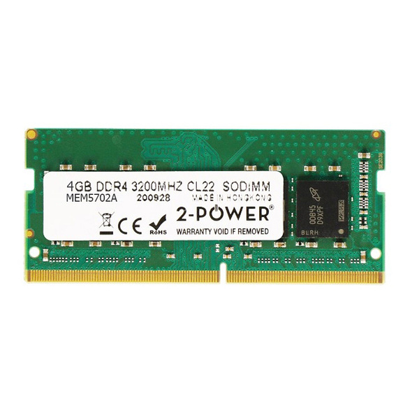 2 Power 4GB, DDR4, 3200MHz (PC4-25600),CL22 SODIMM Memory