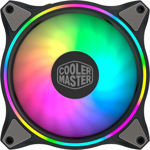 Coolermaster Cooler Master MasterFan MF140 Halo ARGB - Dual Ring ARGB Lighting, Hybrid Fan Design with Vibration Dampening Frame - 140 mm