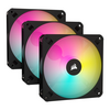 Corsair iCUE AR120 RGB Digital 120mm ARGB-Compatible Fans - Triple Fan Kit - Black Image