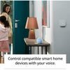 Amazon Echo Dot with clock (5th generation, 2022 release) | Bigger vibrant sound Wi-Fi and Bluetooth smart speaker and Alexa | Glacier White Image