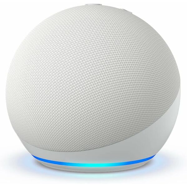 Amazon Echo Dot (5th generation, 2022 release) | Big vibrant sound Wi-Fi and Bluetooth smart speaker with Alexa | Glacier White