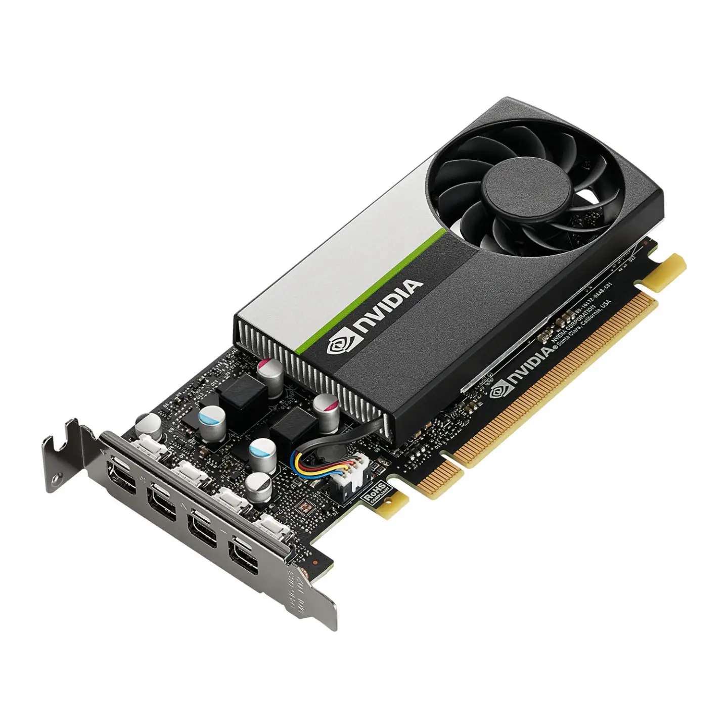 PNY T1000 Professional Graphics Card 4GB DDR6 896 Cores 4 miniDP 1.4 Low Profile Bracket Included OEM Brown Box Falcon Computers