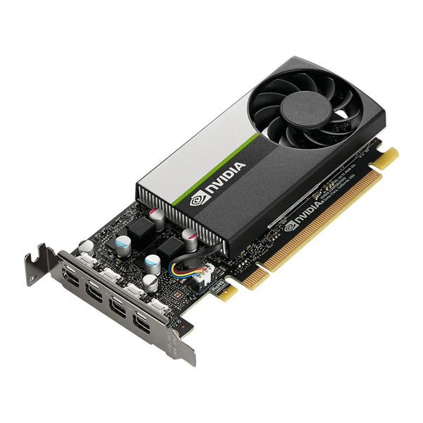 PNY T1000 Professional Graphics Card, 4GB DDR6, 896 Cores, 4 miniDP 1.4, Low Profile (Bracket Included), OEM (Brown Box)