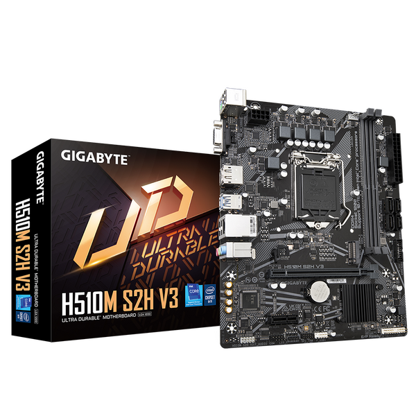 Gigabyte Intel H510M S2H V3 Micro ATX Motherboard -  10th + 11th Generation Cpus Only