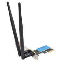 Evo Labs PCI-Express Full Height AC1200 Dual Band WiFi Card with Detachable Antennas and Low Profile Bracket