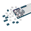 ROYALAXE R108 Hot Swappable Mechanical Keyboard, Full Size, 110 Keys, 2.4GHz, Bluetooth 5.0 or Wired Connection, TTC Golden-Pink Switches, RGB, Windows and Mac Compatible, UK Layout Image