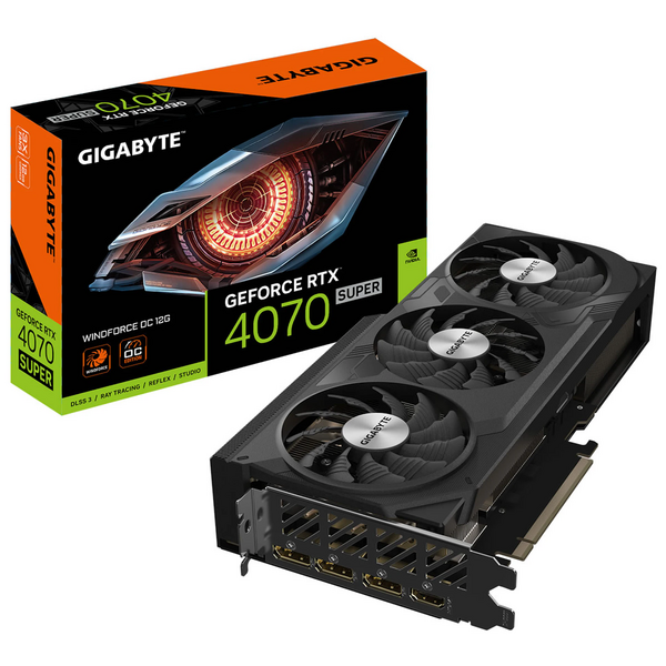 Gigabyte NVIDIA GeForce RTX 4070 SUPER 12GB WINDFORCE OC Graphics Card