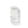 NEDIS RJ45 Connector - RJ45 Pass Through - Solid UTP C AT5 - Straight - Gold Plated - 10 pcs - PVC - Transparent - Boxed Image