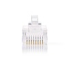 NEDIS RJ45 Connector Male - Stranded UTP CAT5 -  Straight - Gold Plated - 10 pcs - PVC - Transparent - Boxed Image
