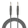 NEDIS 1.5 Meter Balanced Audio Cable, 6.35 mm Male - 6.35 mm Male, 1.50 m - Grey Image