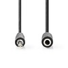 NEDIS Stereo Audio Cable 3.5 mm Male - 3.5 mm Female 2.00 m Extension Black Image