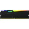 Kingston 128Gb DDR5 5600Mhz - Fury Beast RGB Memory Module Kit  - 4 X 32Gb  - Black Image