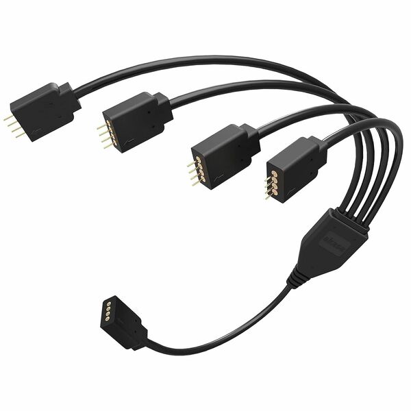 Akasa 3-Pin Addressable RGB LED Splitter and Extension Cable