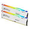 Kingston Fury Beast RGB 32GB Kit (2 x 16GB), DDR5, 6000MHz (PC5-48000), CL36, 1.35V, ECC, XMP 3.0, PMIC, AMD EXPO, DIMM Memory  - WHITE EDITION Image