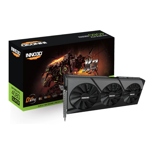 Inno3D NVIDIA GeForce RTX 4080 SUPER 16GB X3 - EX DISPLAY ITEM 2 YEAR WARRANTY