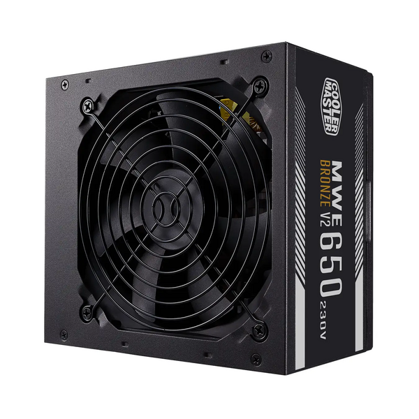 Coolermaster MWE 650w 80 Plus Bronze - (Flat Black Cables) V2 PSU - Black Friday Special Offer