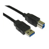 Generic  USB 3.0 Cable A Male B Male - Black (1.0mtr) Image