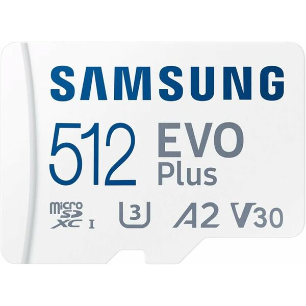 Sama Samsung Evo Plus Microsd Sdxc U3 Class 10 A2 Memory Card 130Mb/S With Sd Adapter 2021 (512Gb)