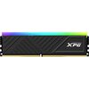 XPG ADATA XPG Spectrix D35G RGB 64GB Kit (2 x 32GB), DDR4, 3600MHz (PC4-28800), CL18, XMP 2.0, DIMM Memory, Black Image