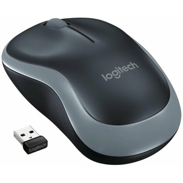 Logitech B185 Wireless Notebook Mouse, USB, Grey