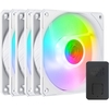Coolermaster Cooler Master SickleFlow 120 ARGB White Edition 3-in-1 Fan Pack, 120mm Image