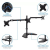 JEDEL Triple LCD Monitor Stand / Flight simulator / Car Simulator Triple arm Image