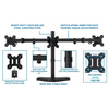 JEDEL Triple LCD Monitor Stand / Flight simulator / Car Simulator Triple arm Image