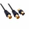 Generic 2 Mtr TV Cable with Female Coupler (3C-2V Coax Cable) Image