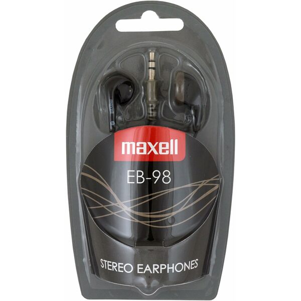 Maxell EB-98 stereo earphones - Black