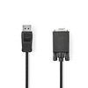 NEDIS DisplayPort Male to VGA Male, 1080p, 2.00 m, PVC, Black Image