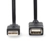 NEDIS 3.0m USB 2.0 Extension Cable 3m A plug - A Socket Image