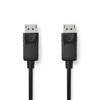 NEDIS DisplayPort Male to DisplayPort Male, 4K@60Hz, 2.00 m, PVC, Black Image