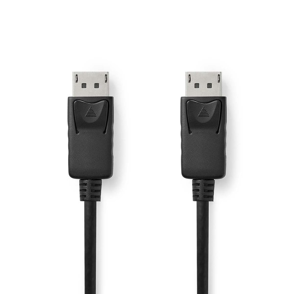 NEDIS DisplayPort Male to DisplayPort Male, 4K@60Hz, 2.00 m, PVC, Black