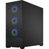 Fractal Designs Fractal Design Pop XL Air RGB (Black TG) Gaming Case w/ Clear Glass Window, E-ATX, Hexagonal Mesh Front, 4 RGB Fans & RGB Controller Image