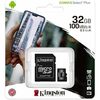 Kingston 32GB Canvas Select Plus Class 10 speeds Up to 100 MB/s Read  (Micro SD with SD Adapter Included) Image