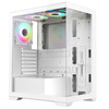 VIDA Vetro White ARGB Gaming Case w/ Glass Front & Side, ATX, 3x ARGB Fans, 6-Port PWM ARGB Fan Hub Image