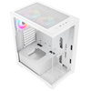 VIDA Vetro White ARGB Gaming Case w/ Glass Front & Side, ATX, 3x ARGB Fans, 6-Port PWM ARGB Fan Hub Image